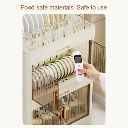 Foldable Dish Rack with Cover