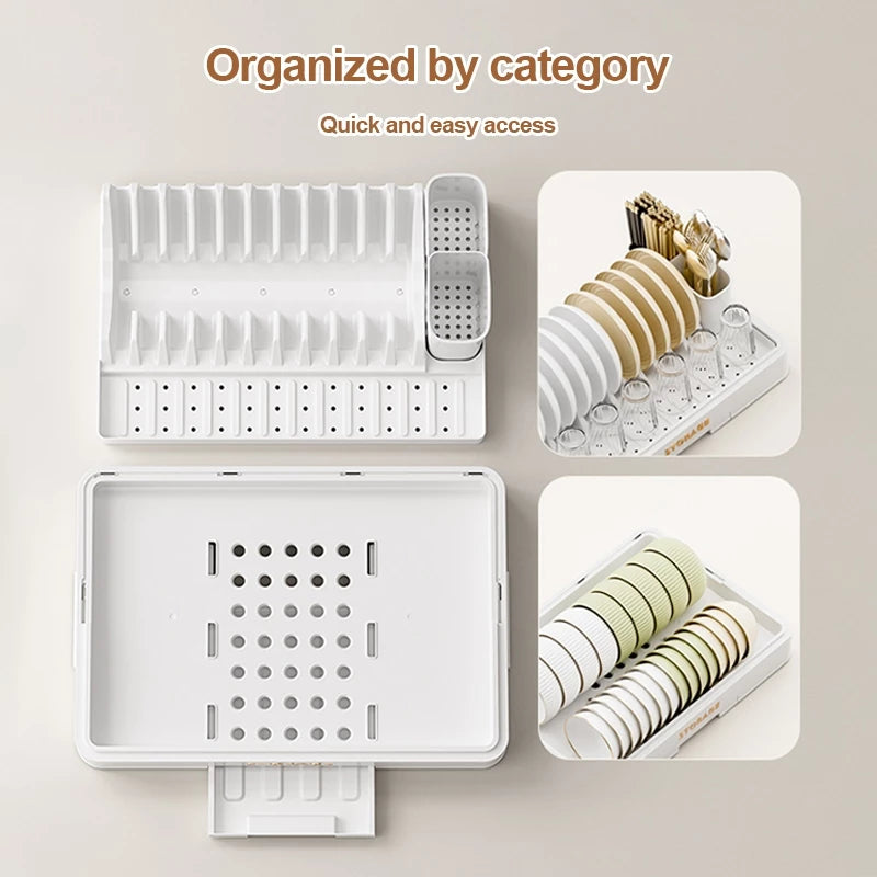 Foldable Dish Rack with Cover