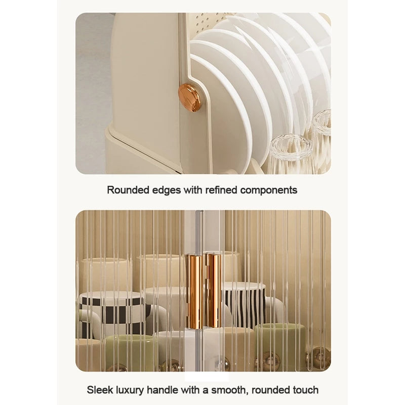 Foldable Dish Rack with Cover