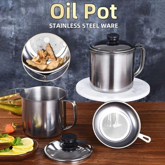 1.3L Stainless Steel Oil Filter Pot