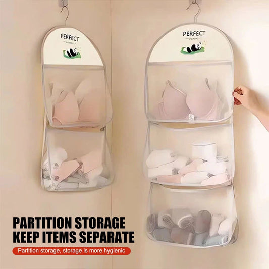 Multi-Layer Hanging Mesh Storage Bag