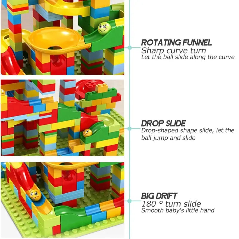 Track Maze Toy Bricks
