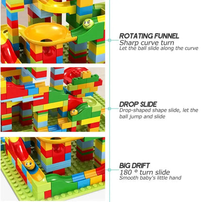 Track Maze Toy Bricks