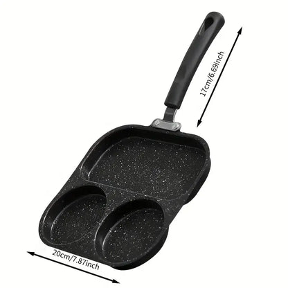 3-in-1 Non-Stick Cast Iron Breakfast Pan