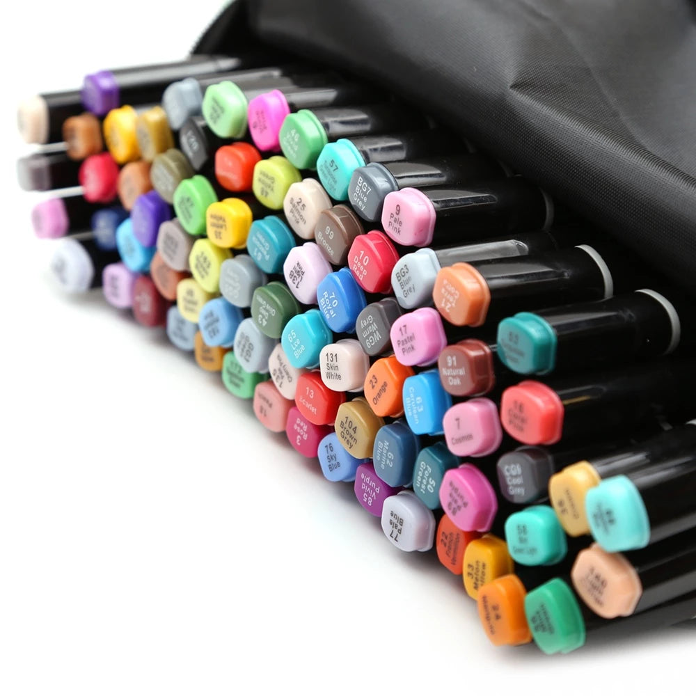 80pcs Dual Tip Alcohol Marker