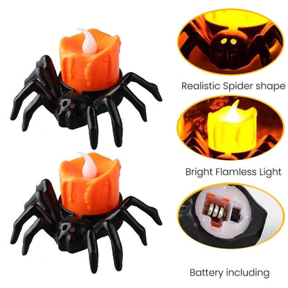 Halloween Spider Tea Lights