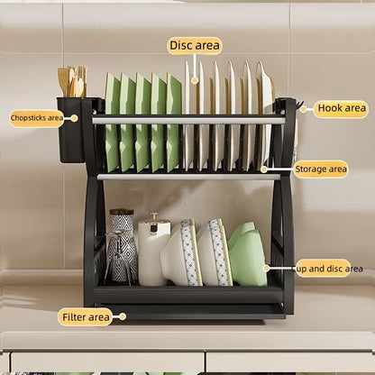 2-Tier Kitchen Dish Drying Rack