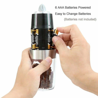 Gravity Electric Salt and Pepper Mill