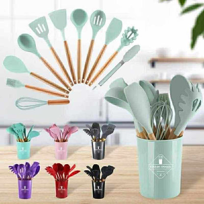 19pcs Silicone Kitchen Utensils Set