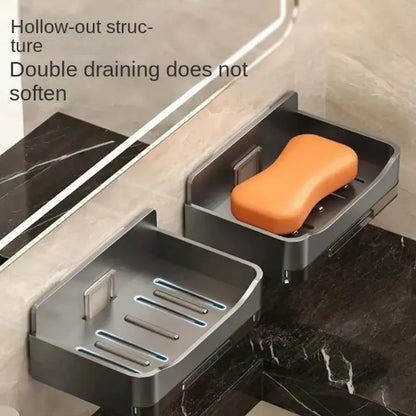 Wall-Mounted Soap Dish with Drain