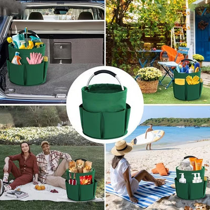 Multi-Pocket Storage Basket Organizer