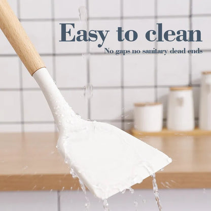 3-Piece White Silicone Cooking Utensils Set