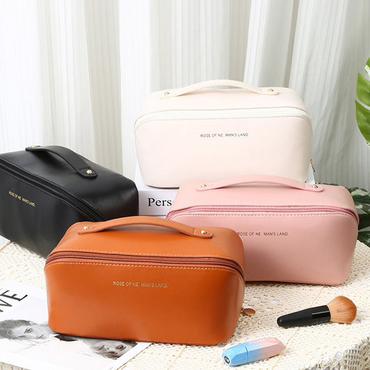 LEATHER MAKEUP POUCH