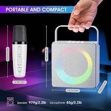 Bluetooth Speaker Karaoke with Dual Wireless Microphone