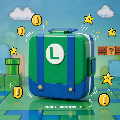 Super Mario and Luigi Character-Themed Bento Lunch Box