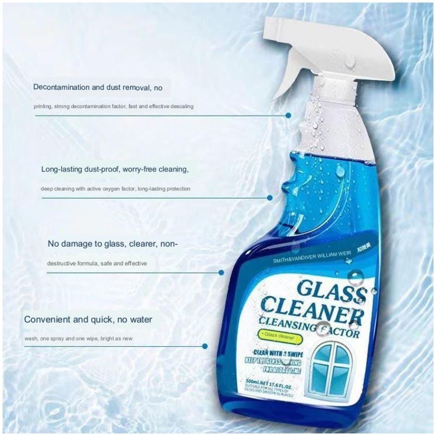 Glass Cleaner Liquid Spray 500ml