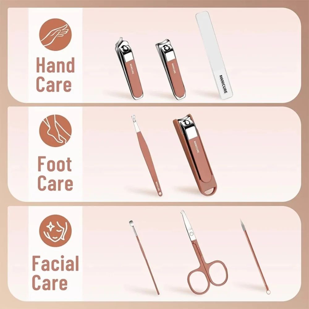 Portable Nail Care Set with Carry Case