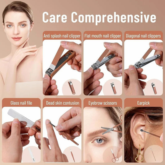 Portable Nail Care Set with Carry Case
