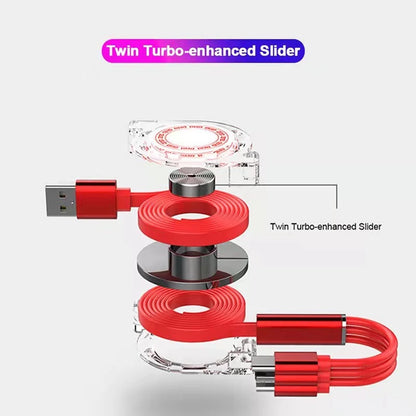 3 IN 1 Retractable USB Fast Charging Cable