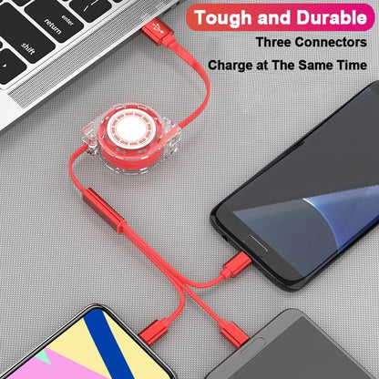 3 IN 1 Retractable USB Fast Charging Cable