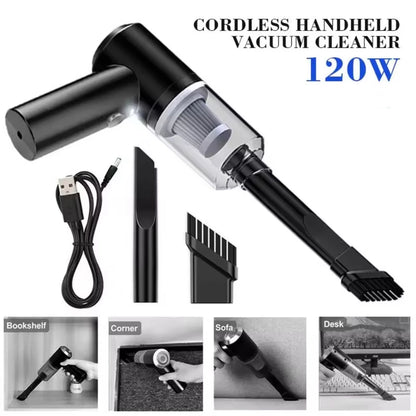 Portable 2in1 Car Vacuum Cleaner