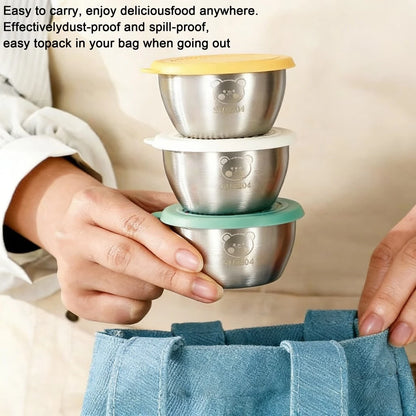 Stainless Steel Dipping Sauce Container with Lid