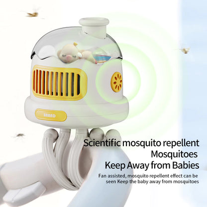 Automatic Oscillating Fan with Flexible Tripod & Night Light