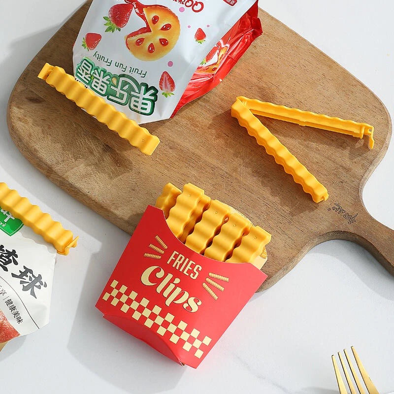 12 Pcs Set Magnetic French Fries Sealing Clip