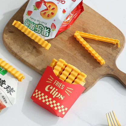 12 Pcs Set Magnetic French Fries Sealing Clip