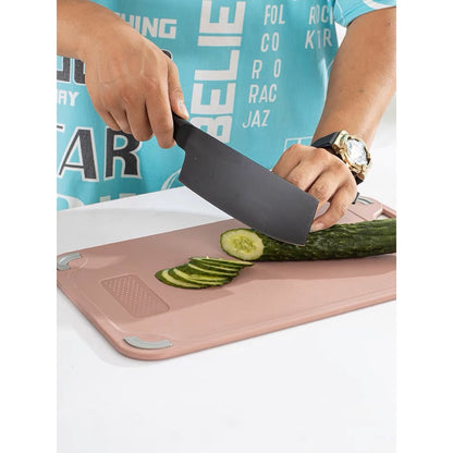 DOUBLE SIDED STAINLESS STEEL CUTTING BOARD
