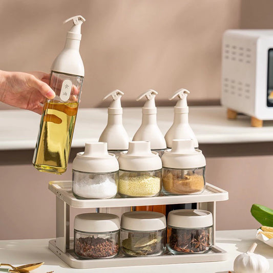 11pcs Condiments Bottle & Seasoning Jar Set