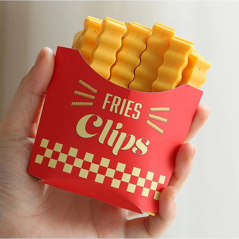 12 Pcs Set Magnetic French Fries Sealing Clip