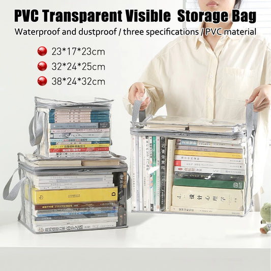 Transparent Book Storage Bag