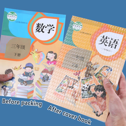 10 Sheets Transparent Self Adhesive Book Wrapper