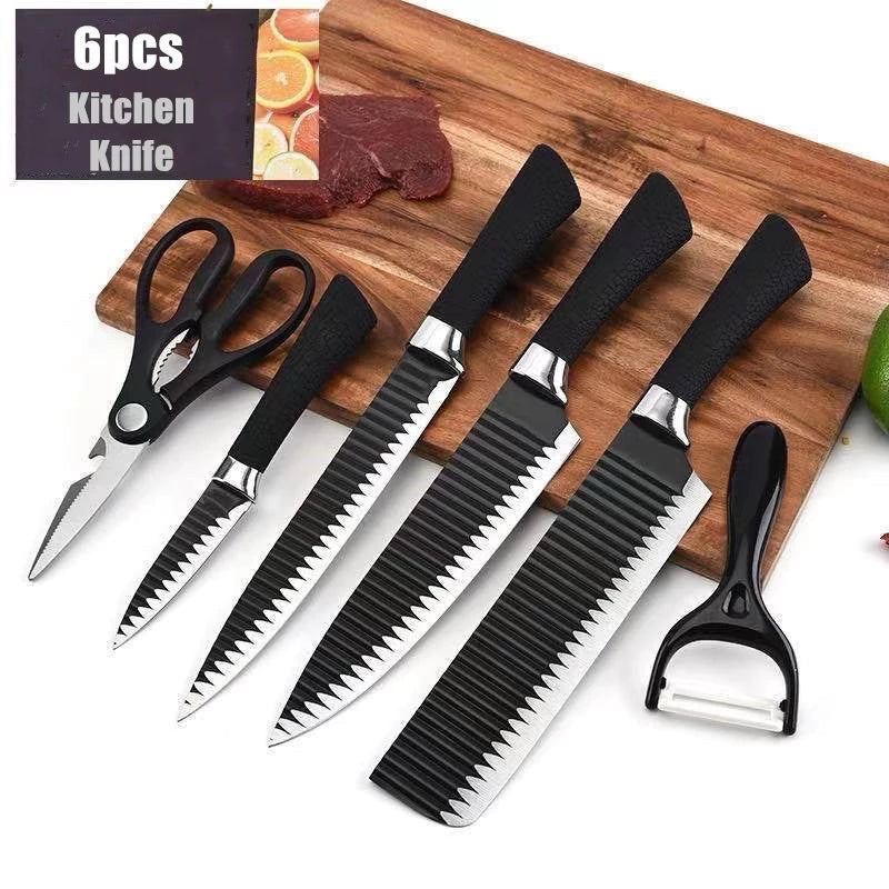 6PCS Black Ceramic Knife Set