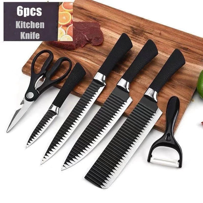 6PCS Black Ceramic Knife Set