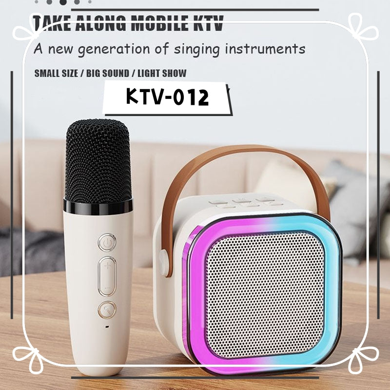 Bluetooth Speaker Karaoke with Dual Wireless Microphone