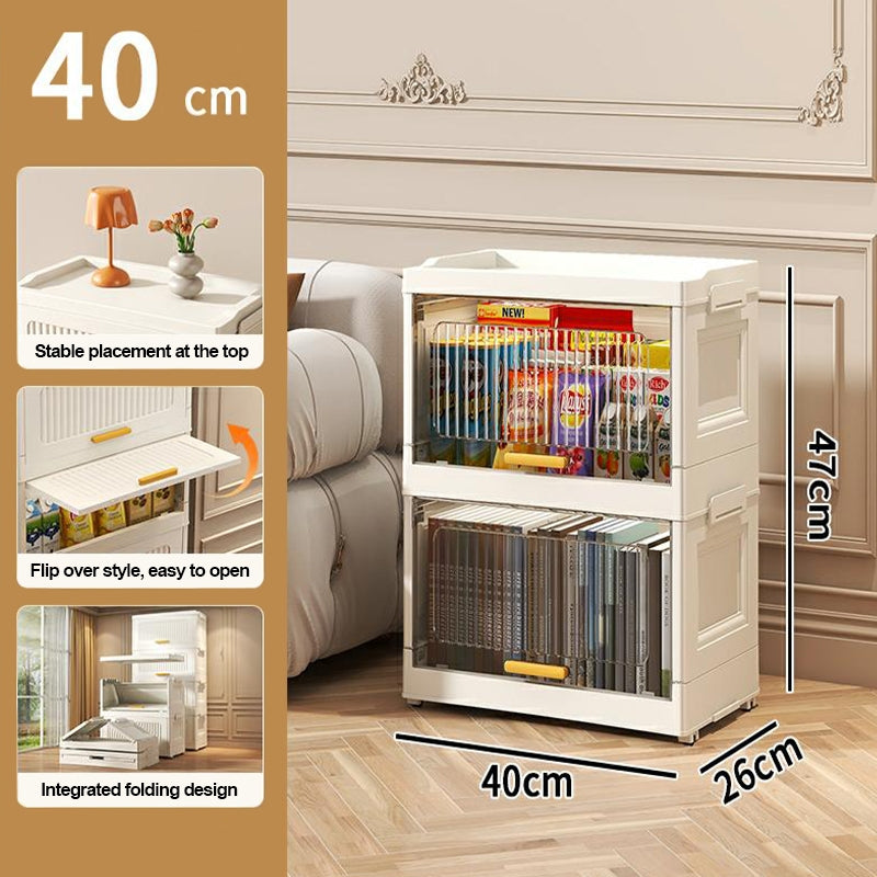 Foldable Multi-Layer Storage Organizer Cabinet