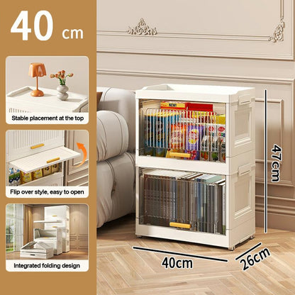 Foldable Multi-Layer Storage Organizer Cabinet