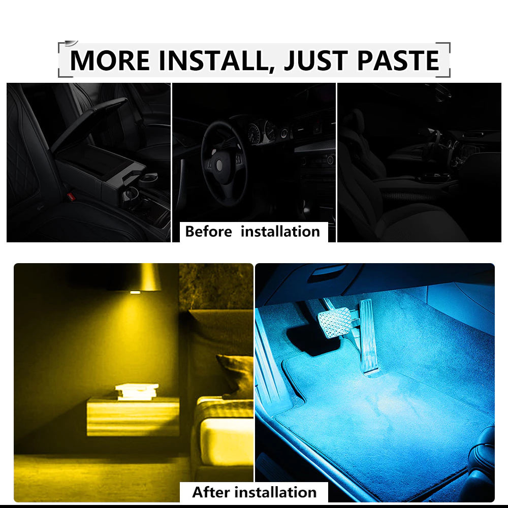 USB Rechargeable Magnetic Car LED Touch Light