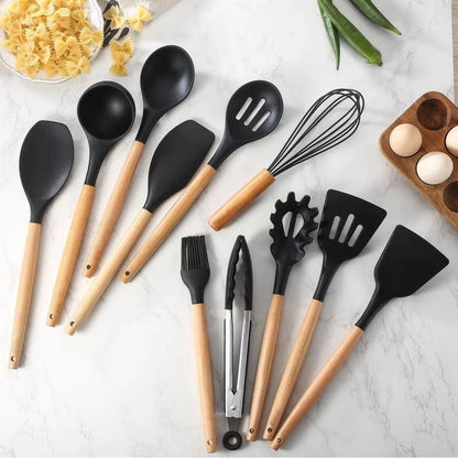 12PCS SILICONE KITCHEN UTENSILS SET