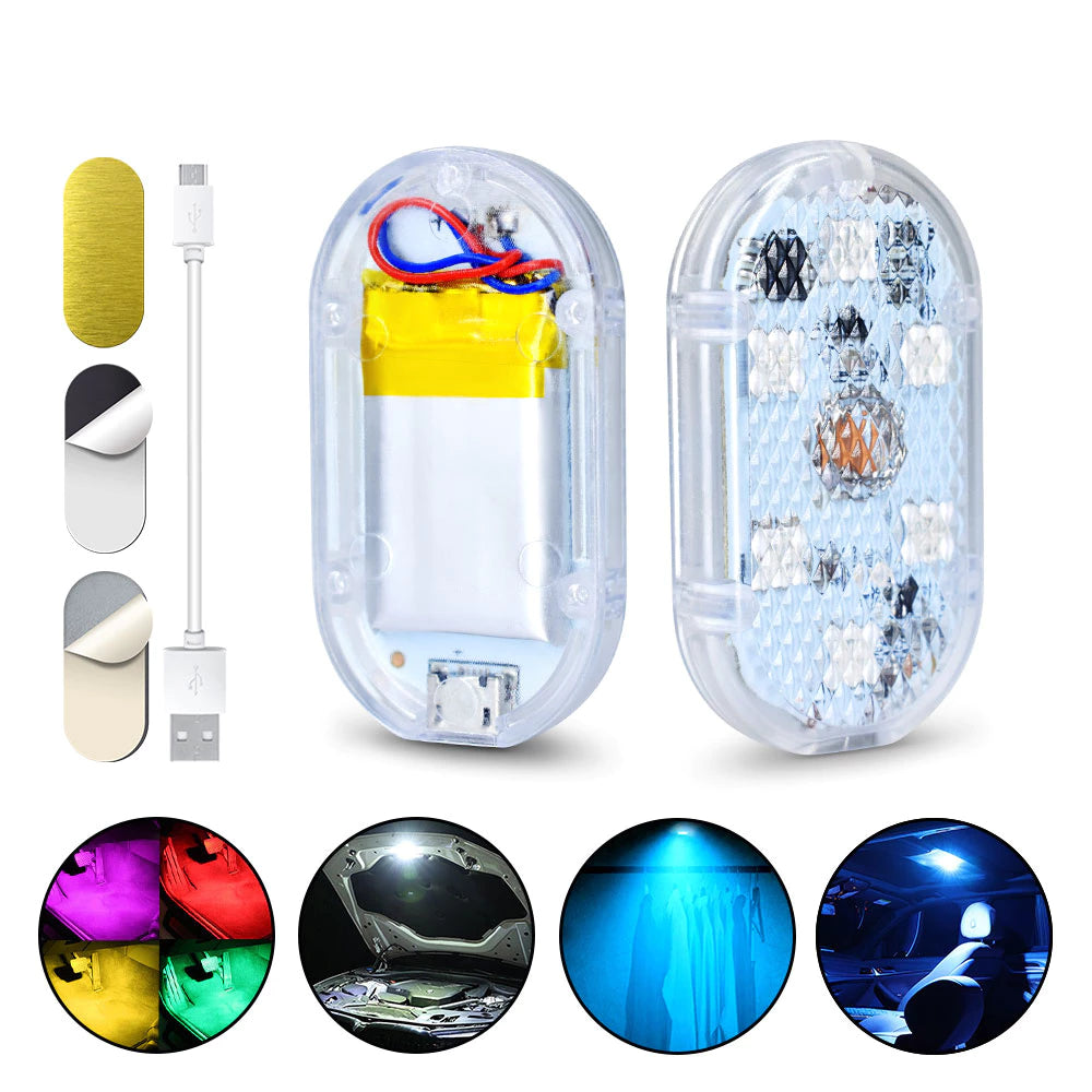 USB Rechargeable Magnetic Car LED Touch Light