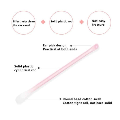 2 in 1 Cotton Swab Ear Scoop (100pcs)
