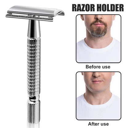 Manual Classic Stainless Steel Double Edge Safety Shaver Set