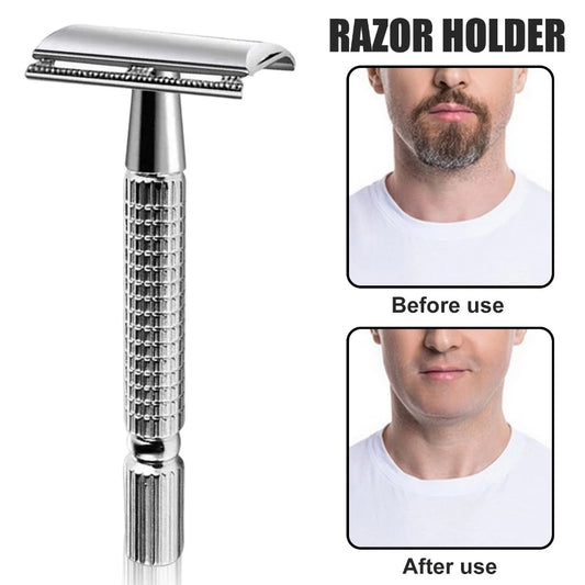 Manual Classic Stainless Steel Double Edge Safety Shaver Set
