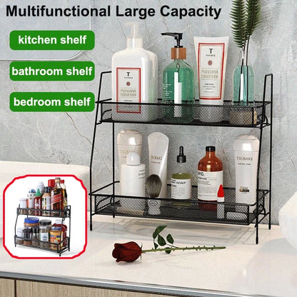 Double Layer Metal Mesh Rack