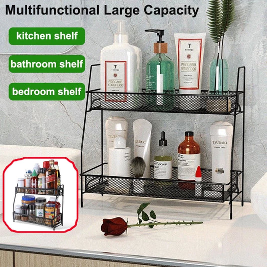 Double Layer Metal Mesh Rack