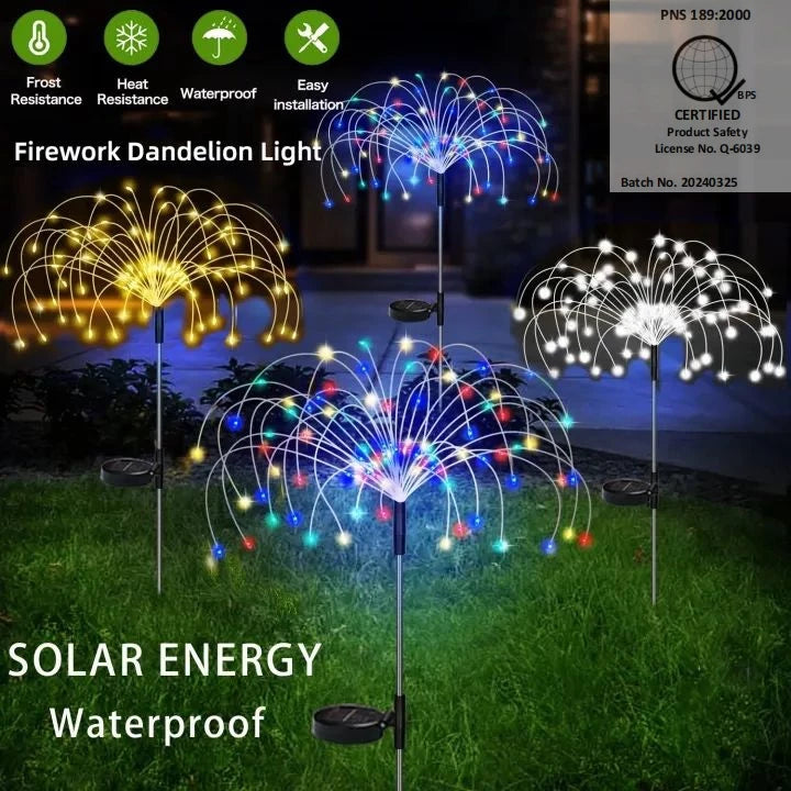 Solar Fireworks Lights