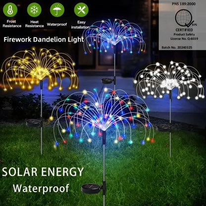 Solar Fireworks Lights
