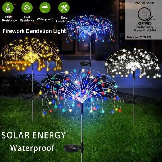 Solar Fireworks Lights